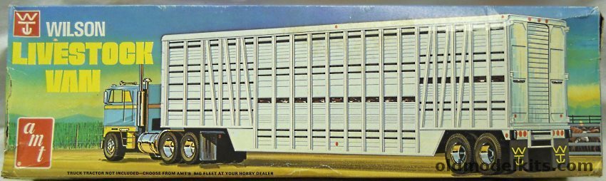 AMT 1/25 Wilson Livestock Van / Trailer, T594 plastic model kit